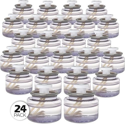 Miniatura 9 de Hyoola Velas de aceite  Velas líquidas de 8 horas  Velas de té de parafina líquida desechables  Paquete de 12  para mesas de restaurante y velas de