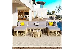 Brabrety 7 Pieces Outdoor Patio Furniture: Comfort and Style for Your Outdoor Oasis