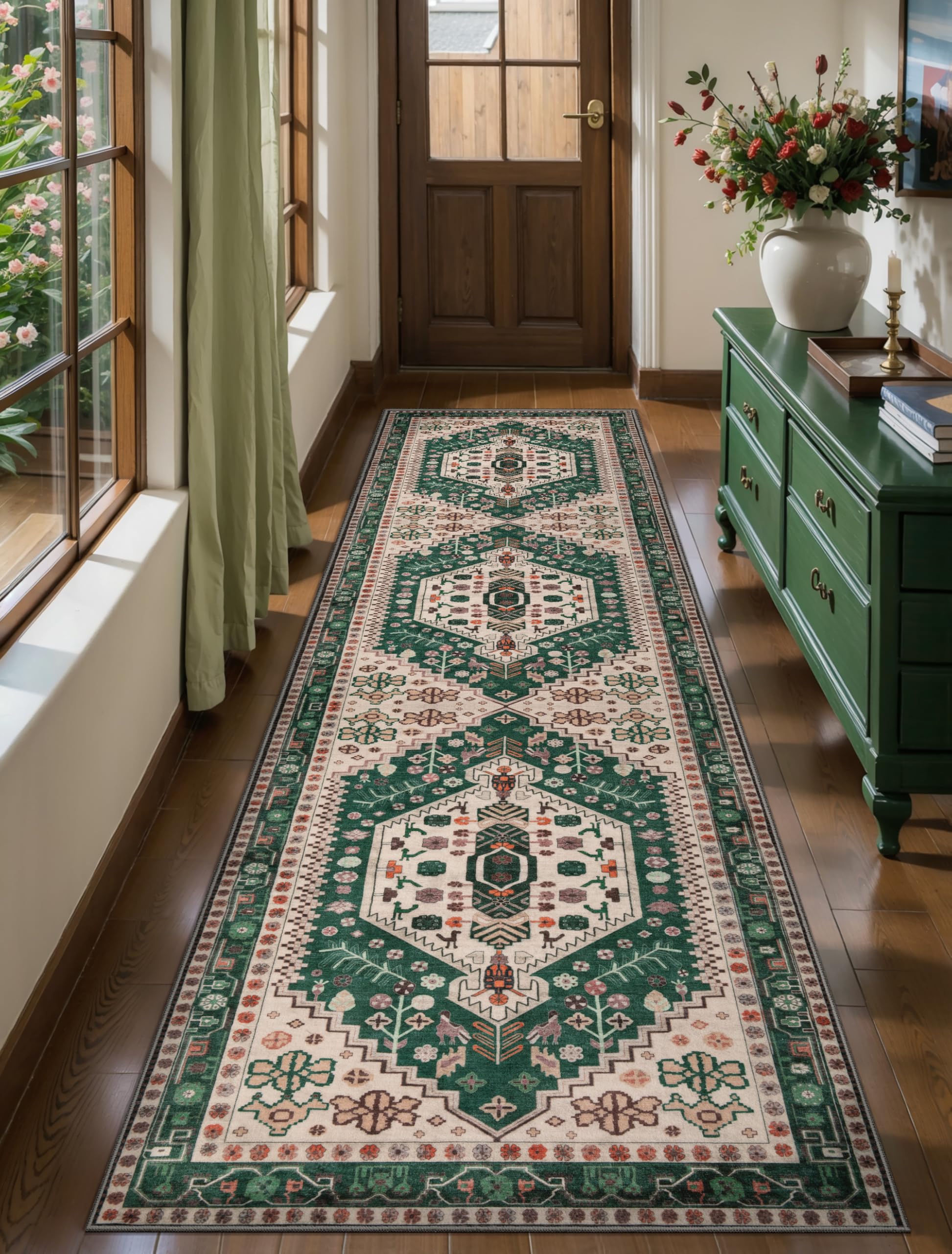 Washable Runner Area Rug, 2 ft x 8 ft