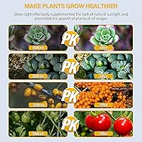 Vista 6 de iPower 21 Luz LED de Crecimiento con Espectro Completo para Plantas de Interior, Cuello de Cisne Ajustable, 3 Modos de Luz y 10 Niveles Regulables