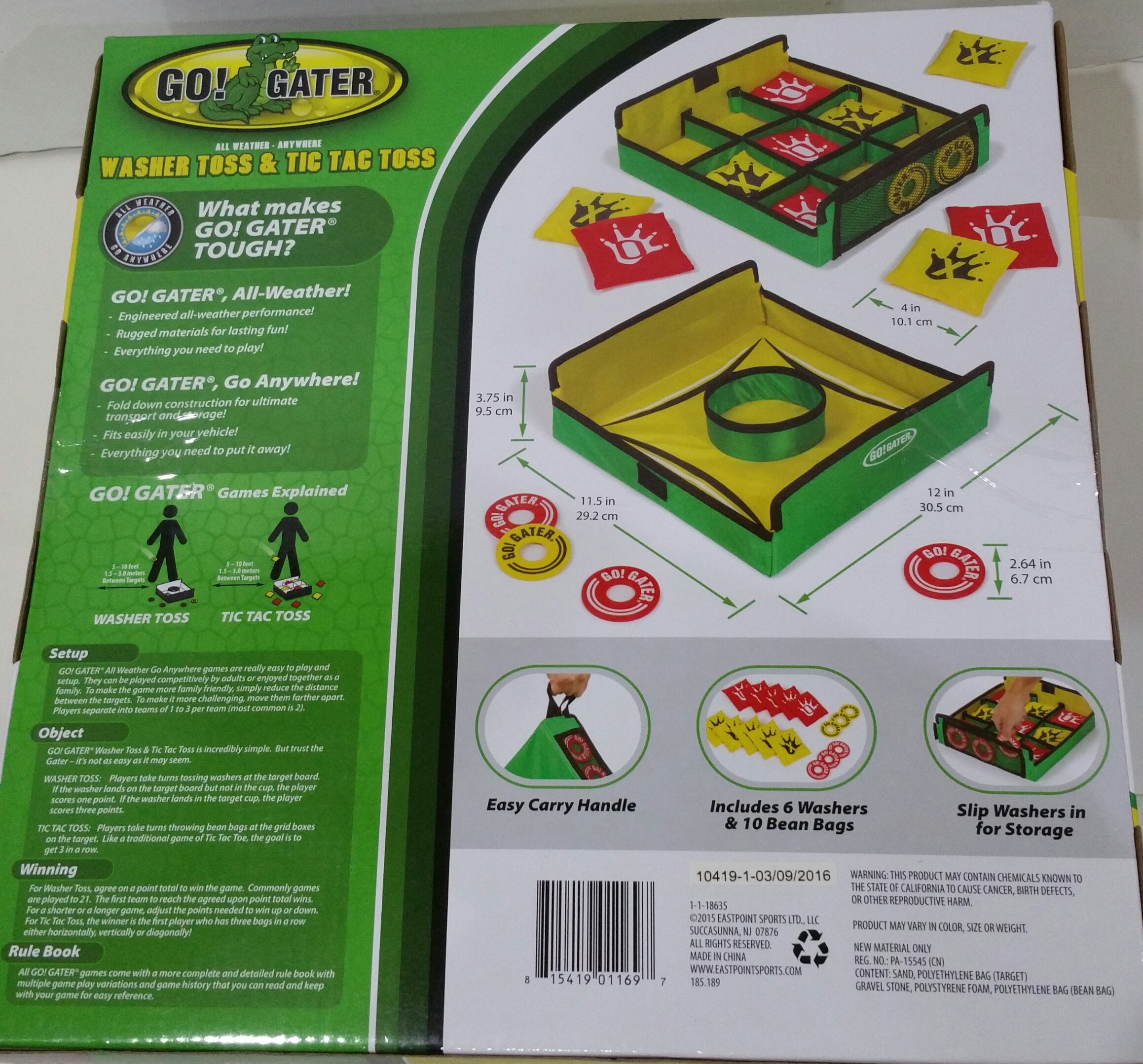 Get Outside Games 4 Optical Illusion VVashers - Washer Toss Washer Board Game Washers (4 VVashers with Washer Locker)