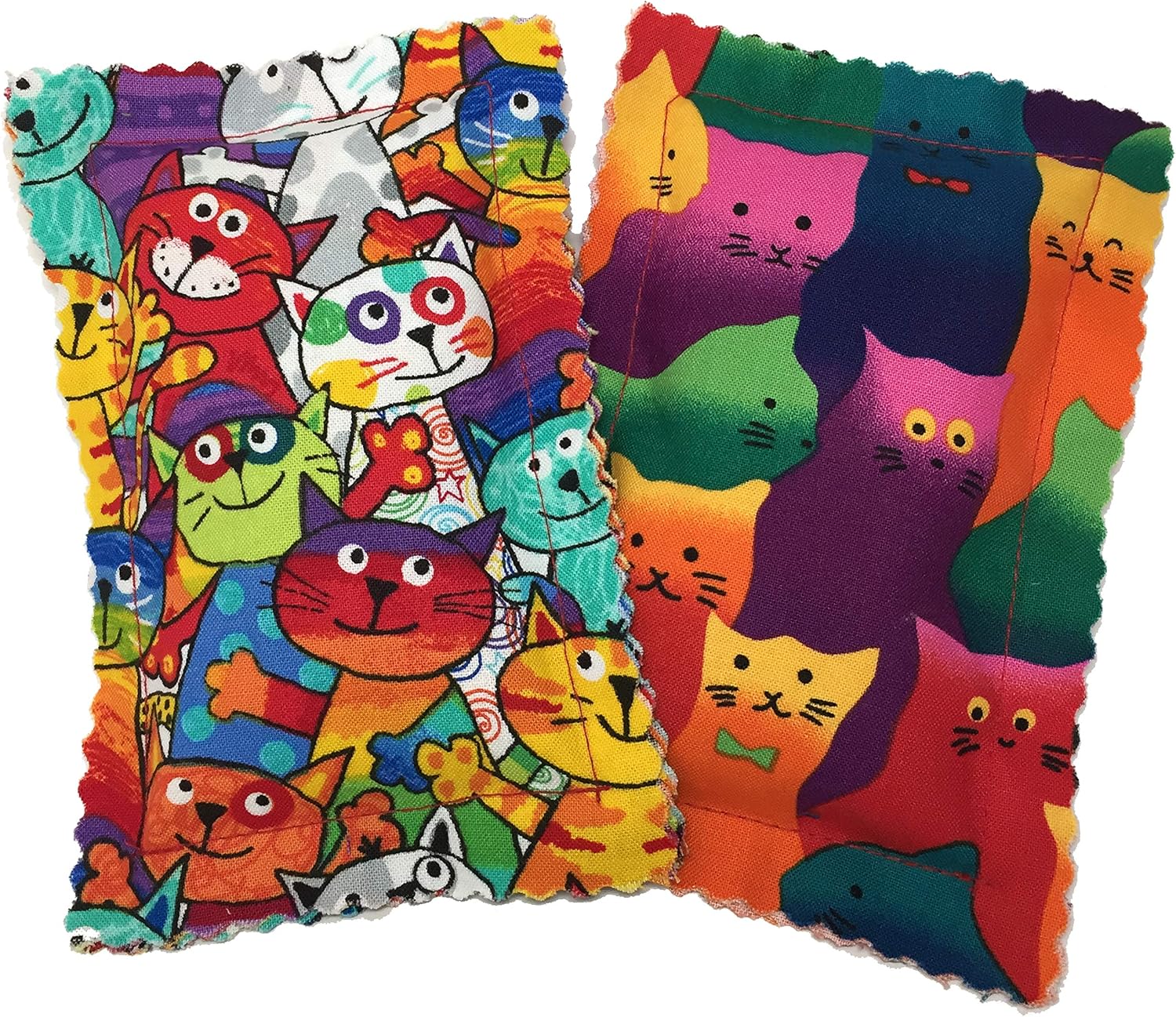 Johnson Pet Products Catnip Pillow Sacks Two Pack Crazy Cat III- Handmade in The USA