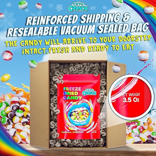 Miniatura 5 de CRYO CRUNCH - Caramelo liofilizado original (3.5 oz-7 oz-16 onzas)  Caramelo liofilizado fabricado en Estados Unidos, caramelo liofilizado secado