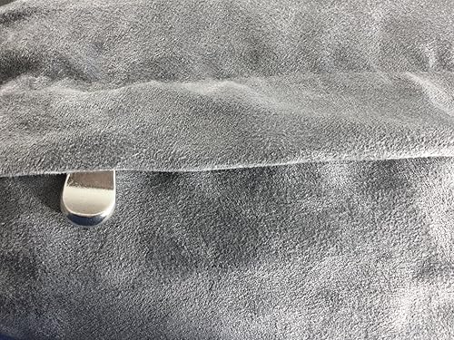 Miniatura 7 de 55"x47" Gris microsuede XXL Tamaño Grande Mixed Shredded Espuma de memoria Premium overfilled Pet Dog  Almohada ortopédica cama con impermeable