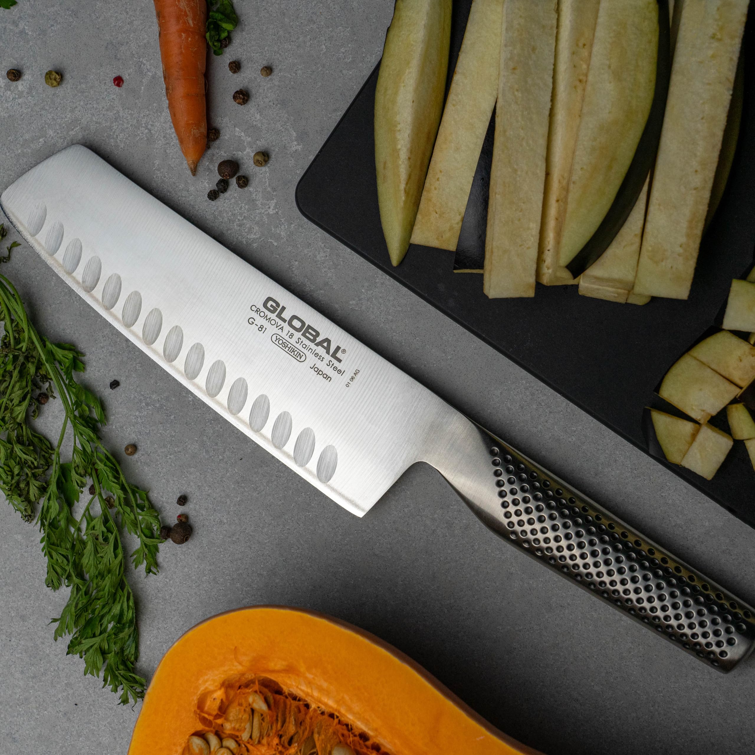 GlGlobal- G81 ( vecchio codice: G56) Vegetable-Fluted-knife (cm.18)