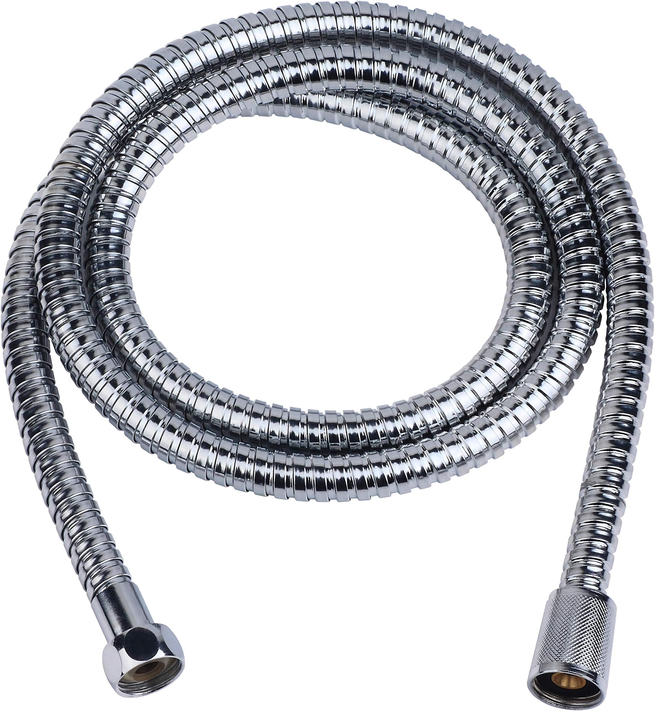 Armix Shower Hose Chrome Stainless Steel with Brass Coupler 1.5m 59 Inch