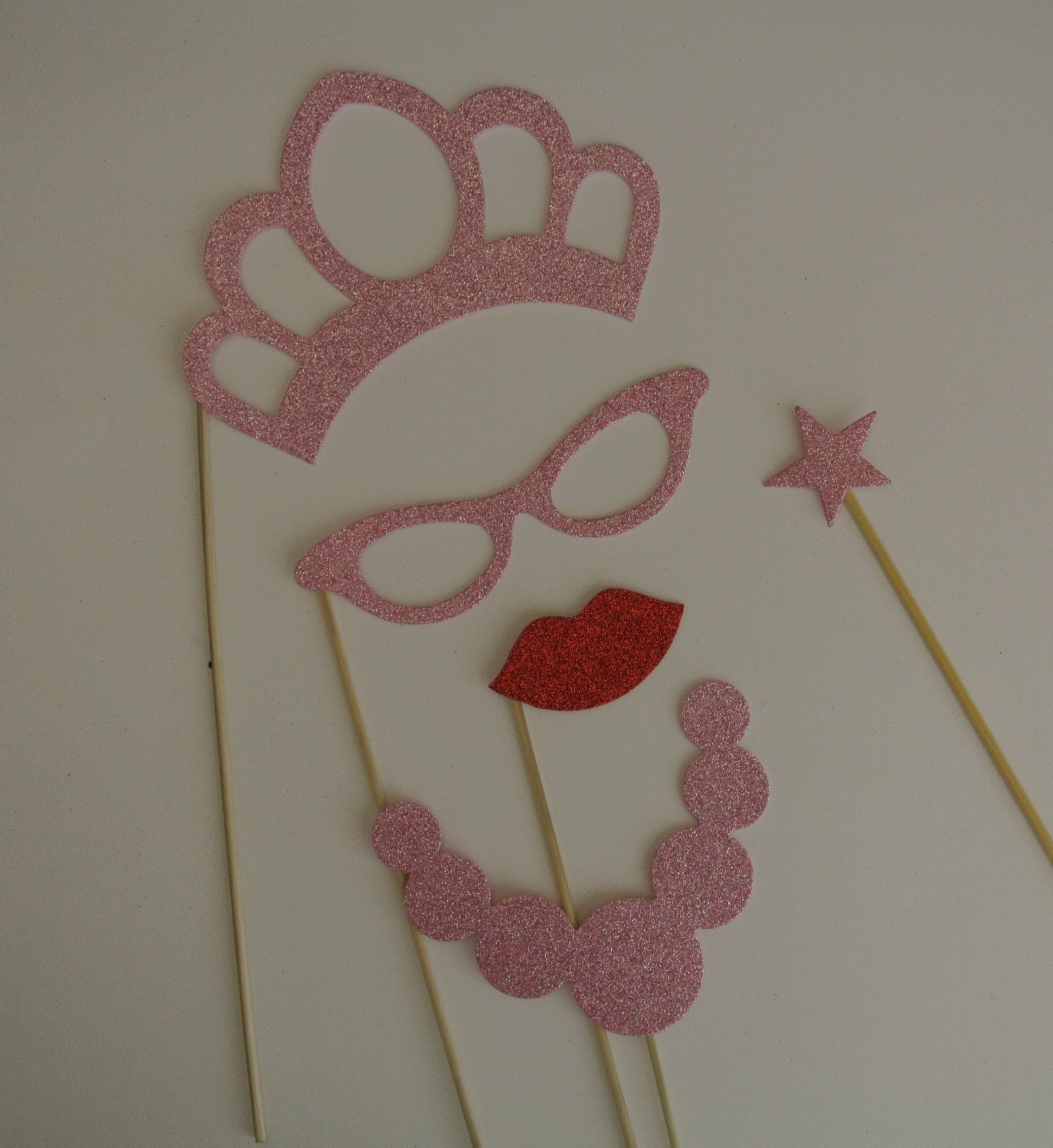 5 Pc Princess Party Photo Booth Props