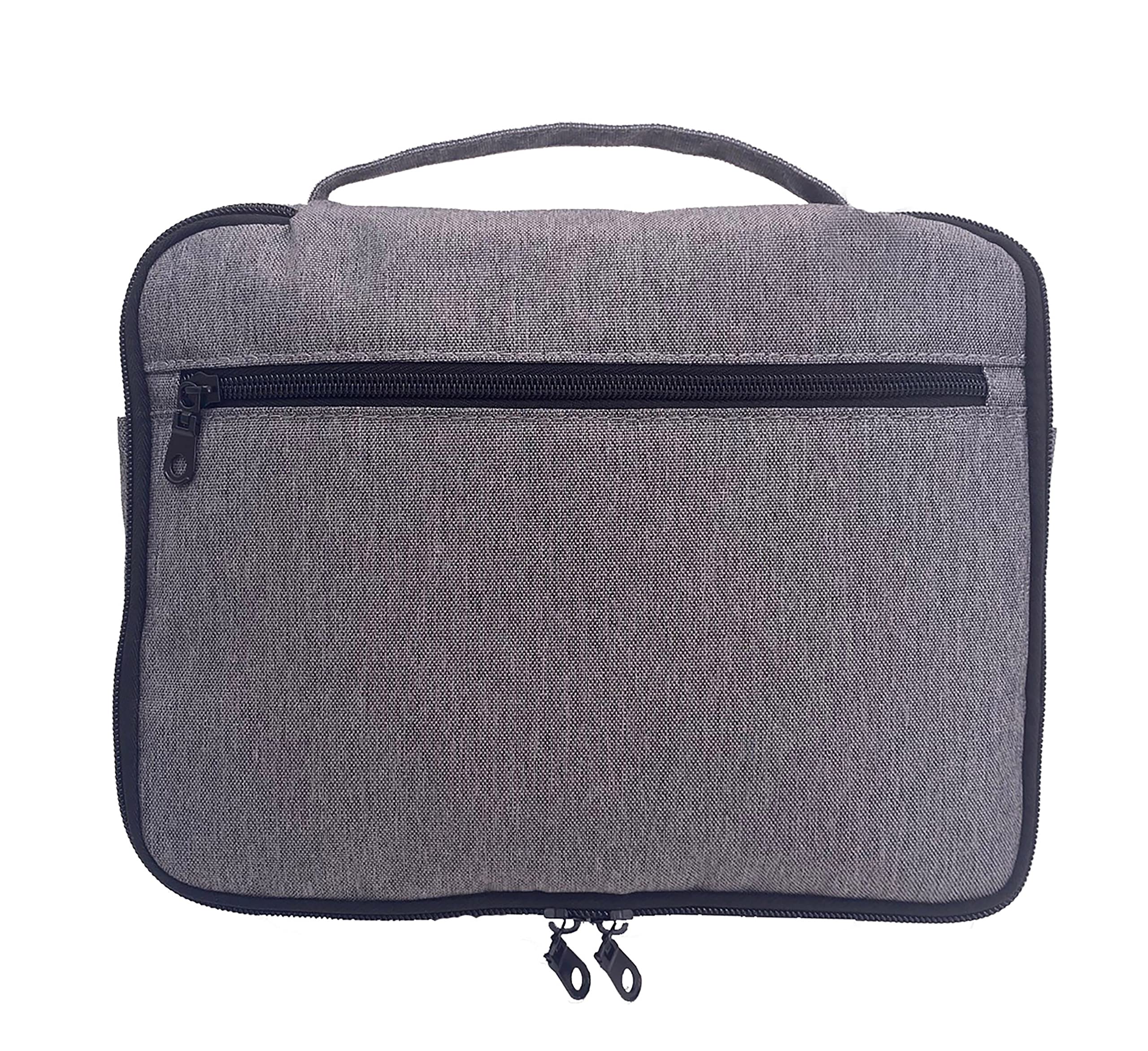 Neceser colgante de viaje para hombres y mujeres, estuche de maquillaje multifuncional para accesorios de tocador, gris, organizador colgante de viaje