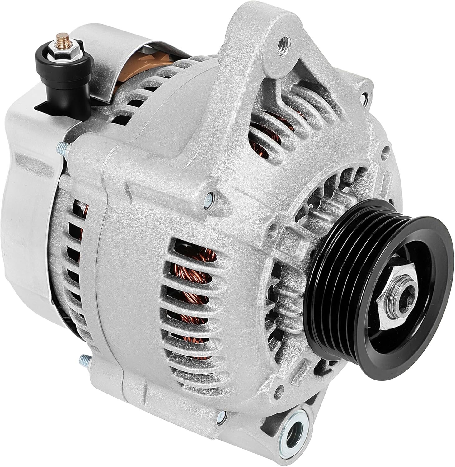 SCITOO New Replacement Alternator Fits for 2000 for Toyota 4runner 2.4L, 2000 2001 2002 2003 2004 for Toyota Tacoma 2.4L 2.7L - 12V 80Amp CW S5 Pulley Class,Replaces OEM 13885 AND0262 27060-75160