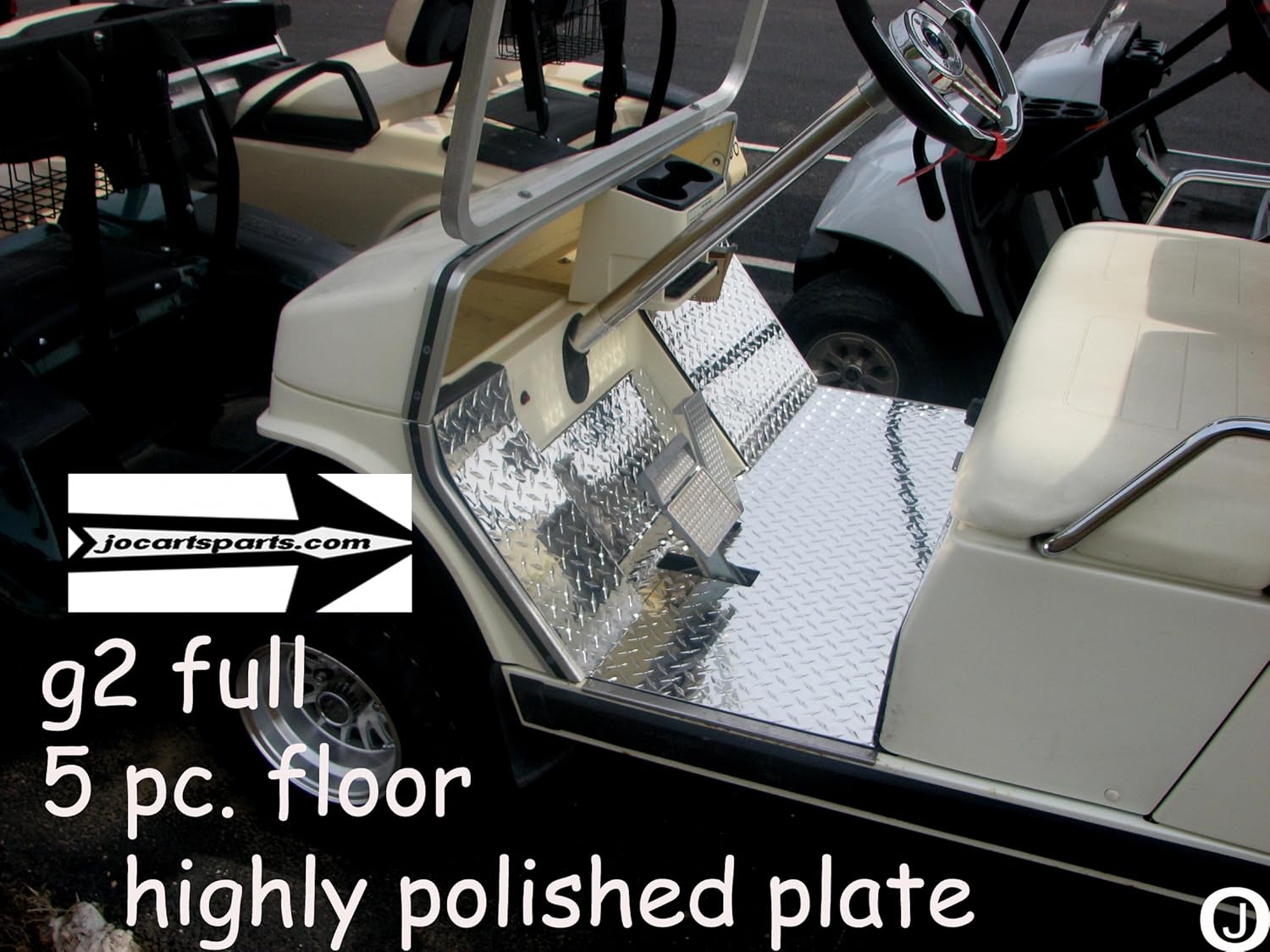 Fits Yamahaa G2 and G9 Golf Cart Diamond Plate 5 Pc Full Floor
