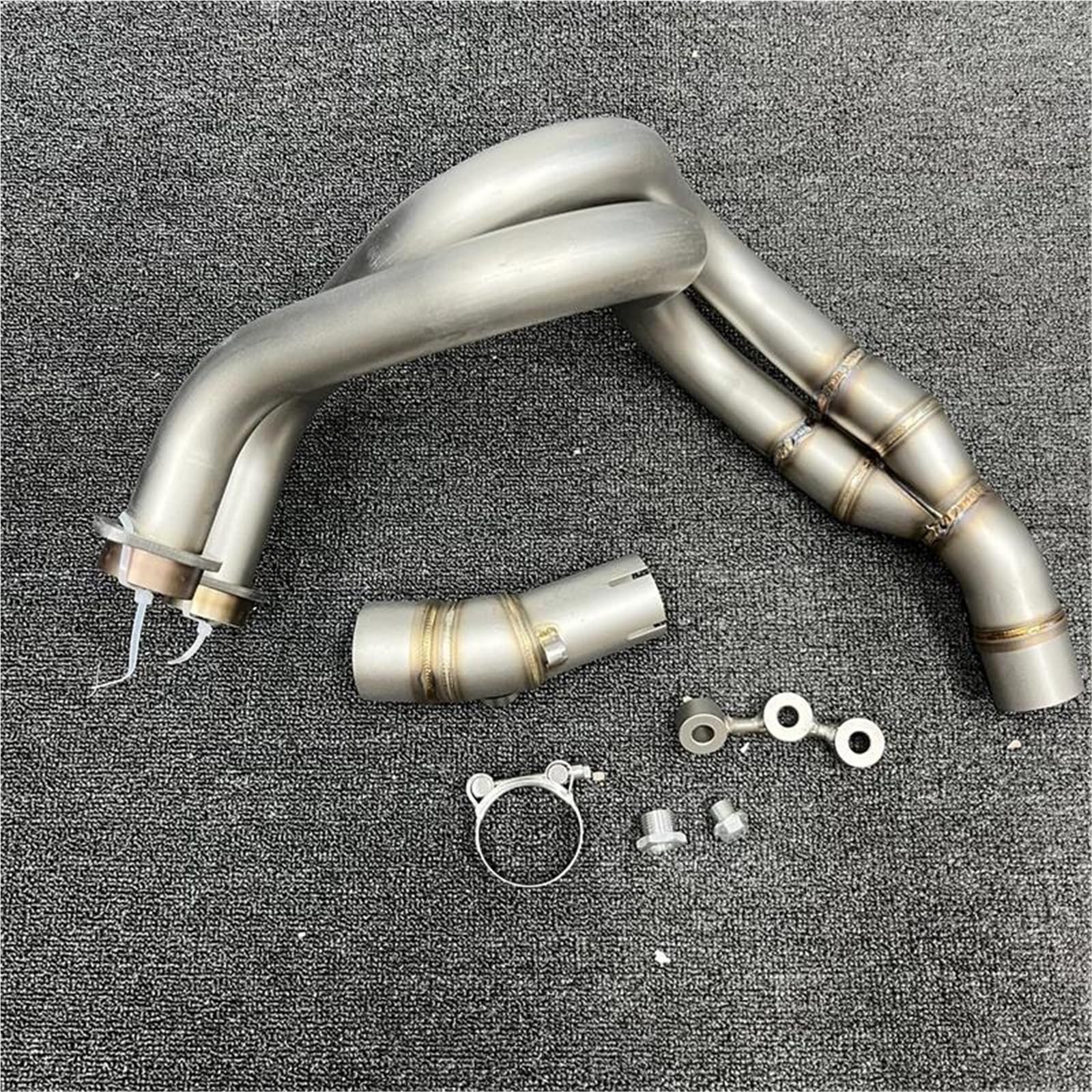 Silencieux D'échappement pour Moto pour K&awasaki ER6N, ER6F, Z650 pour Versys 650 (2012-2018), Tube Central Avant, Raccord D'échappement Ligne echappement