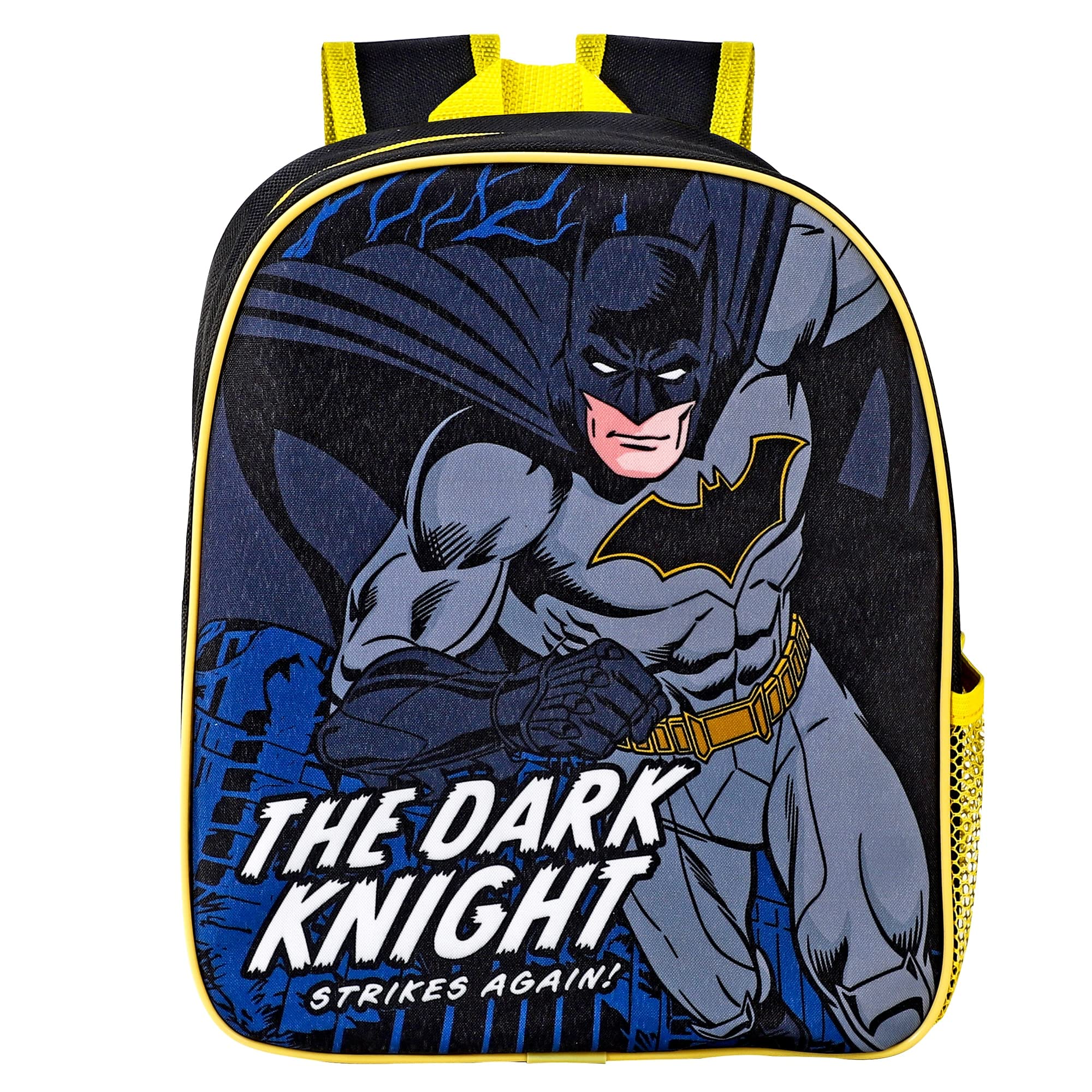 Tdl Batman - Dark Knight Strikes Batman - The Dark Knight Backpack School Bag For Kids Travel