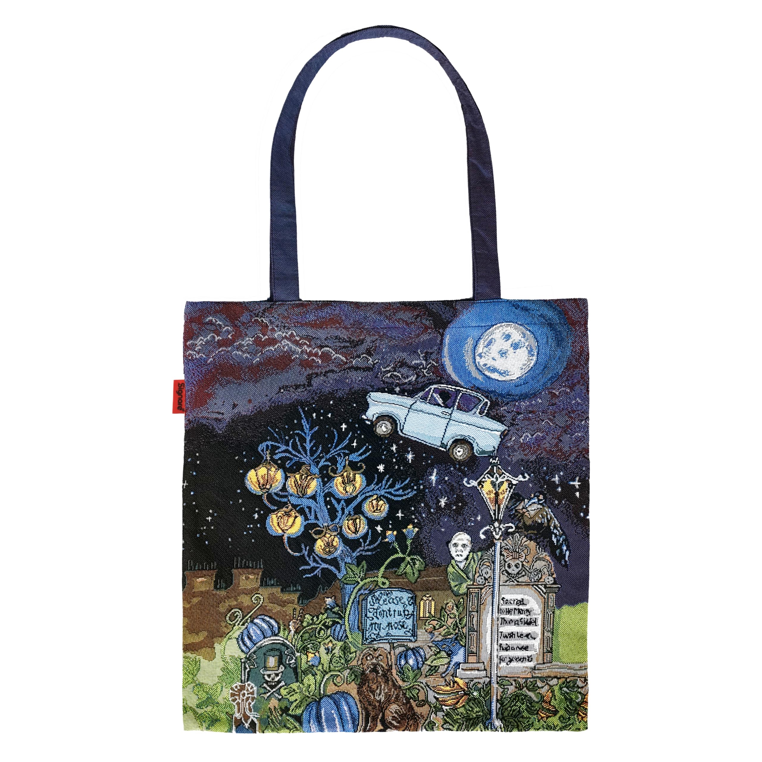Signare Flat Tote Bag, Foldable Shopping Bag, Reusable, Greyfriars Kirkyard