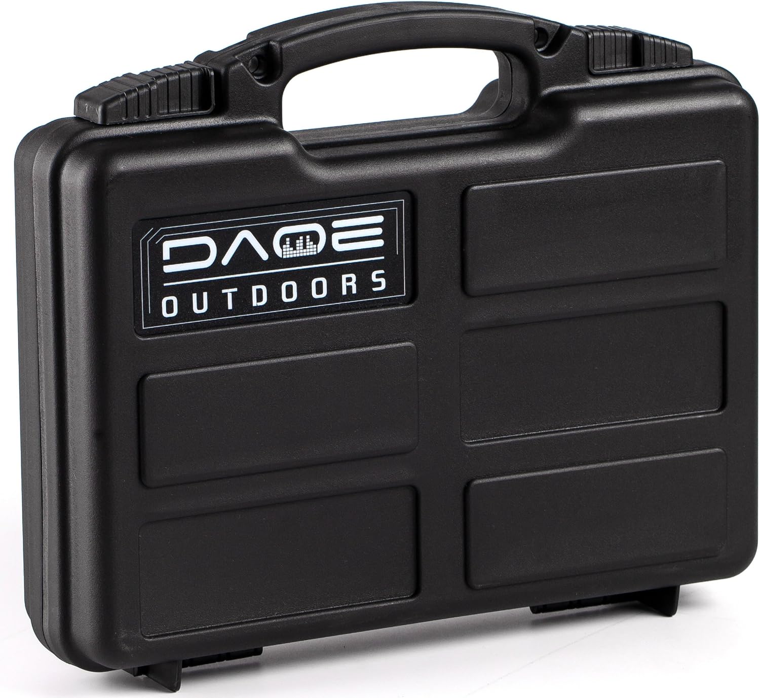 Daoe NWT110 Lockable Hard Pistol Gun Case with Pluckable Foam, TSA Approved
