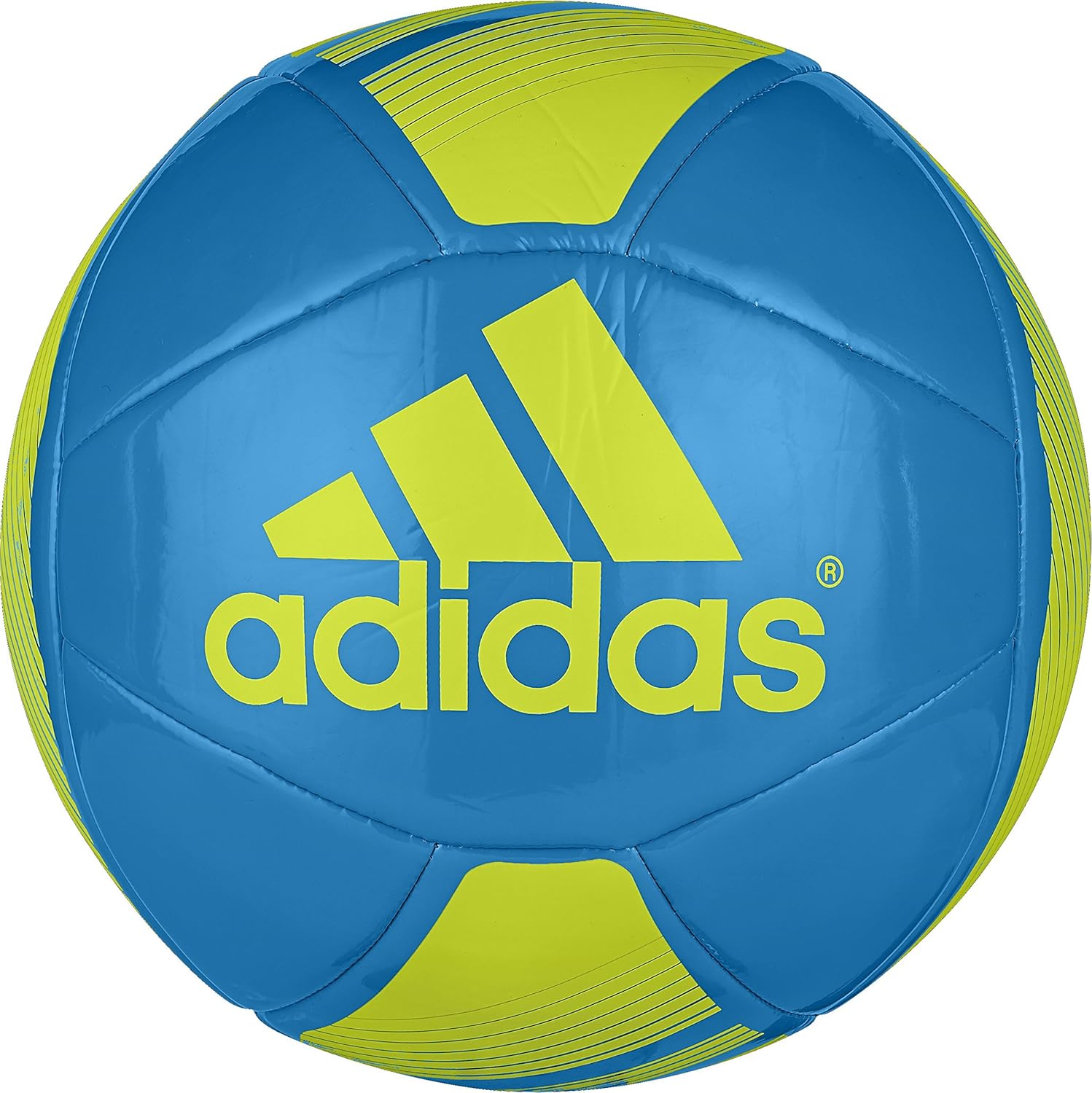 adidas Performance EPP Glider Soccer Ball, Solar Blue/Semi Solar Yellow