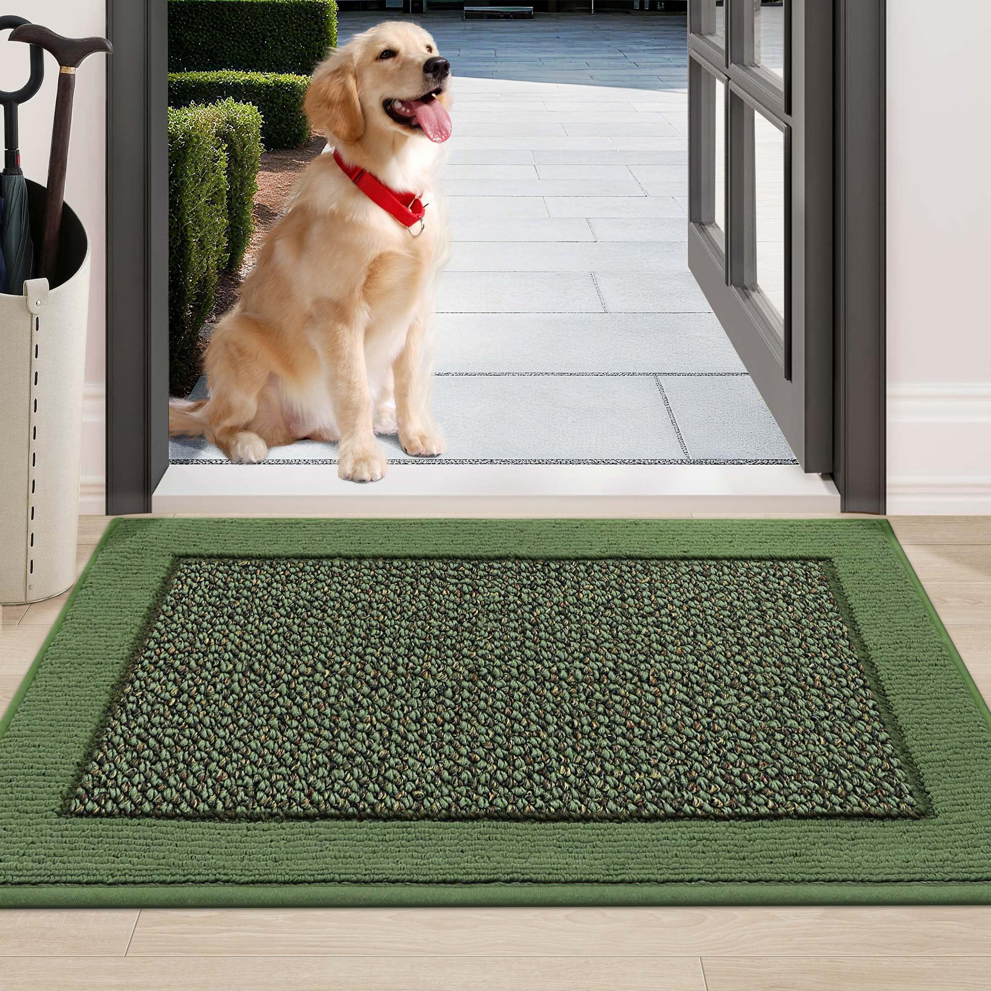 BEQHAUSE Indoor Door Mat 24 x 36 Dirt Trapper Door Mats Non-Slip Entryway Rugs Washable Resist Dirt Absorbent