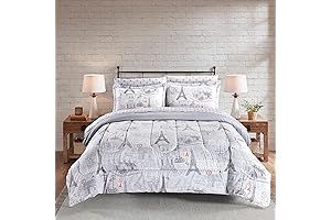 Irresistible Queen Comforter Set Pattern: Adorn Your Bed in Vintage Parisian Charm