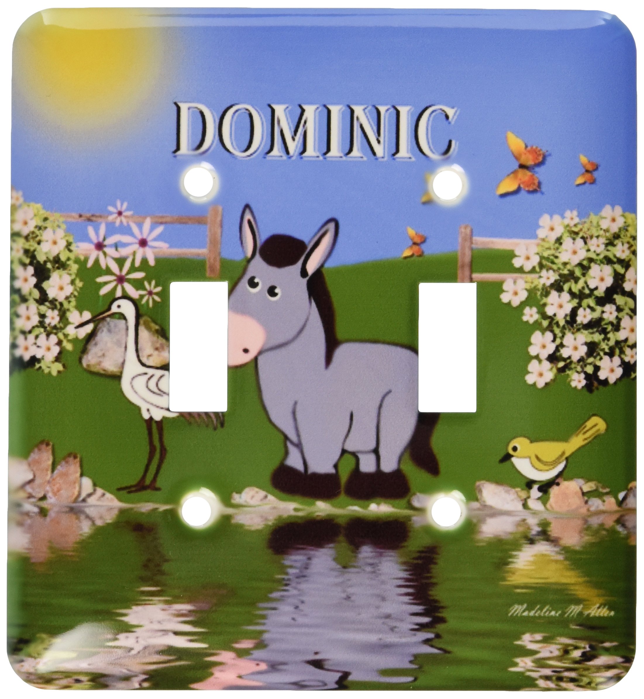 3drose Lsp 2 Decorative Donkey And Bird Art Design For Children Personalized With The Name Dominic Double Toggle Switch Switch Plates Amazon Com 3drose Lsp 2 Decorative Donkey And Bird Art Design For Children Personalized With The Name Dominic Double Toggle Switch Switch Plates Amazon Com