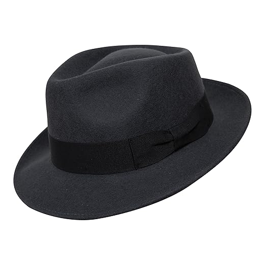 Doyle Teardrop 100% Wool Felt Fedora