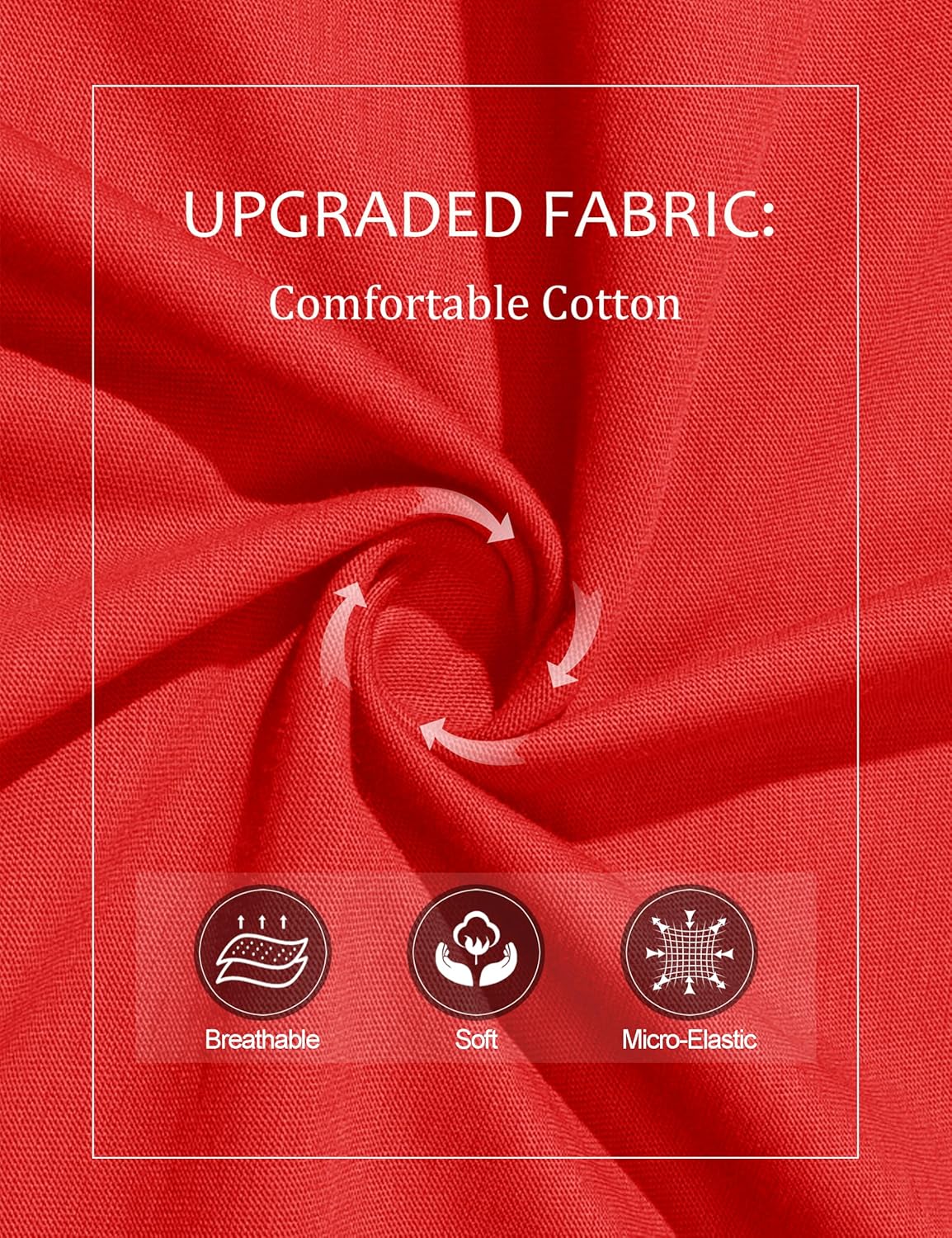 MAGCOMSEN Women's Long Sleeve Shirts V Neck Cotton Basic Tee Soft Breathable Casual Tops Cassic-Fit T-Shirt - Image 5