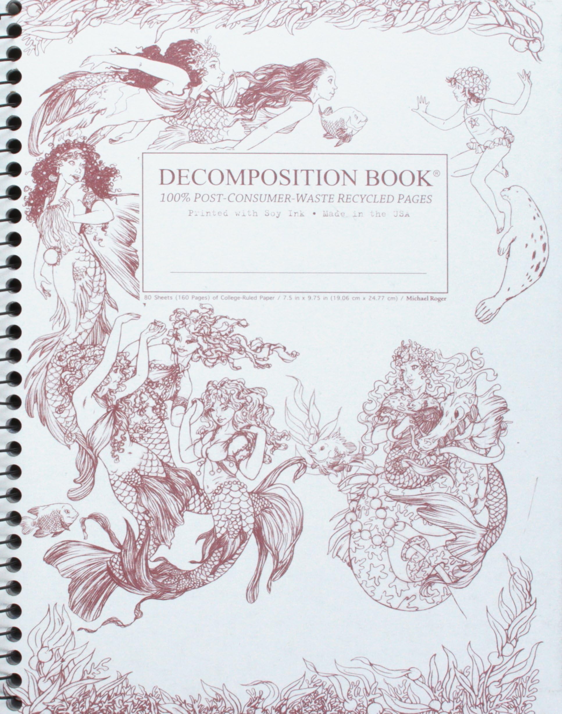 Mermaids Coilbound Decomposition Book