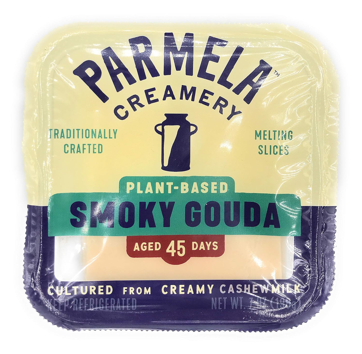 PARMELA CREAMERY Smoked Gouda Slices Plant Based, 7 OZ