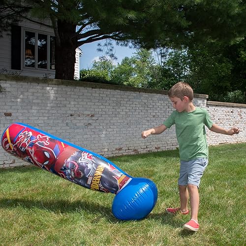Miniatura 3 de Hedstrom Marvel Spiderman Bop - Saco de boxeo inflable, 60 pulgadas