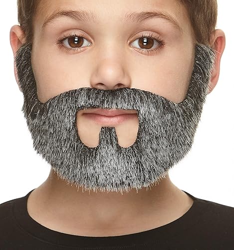 Miniatura 8 de Mustaches Barba falsa autoadhesiva para niños novedad pelo falso pequeño accesorio de disfraz para niños