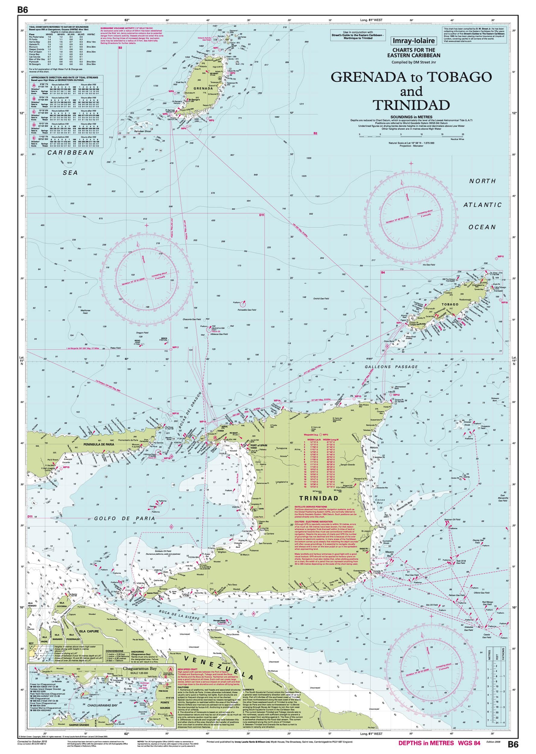 B6 Grenada to Tobago and Trinidad: Passage Chart