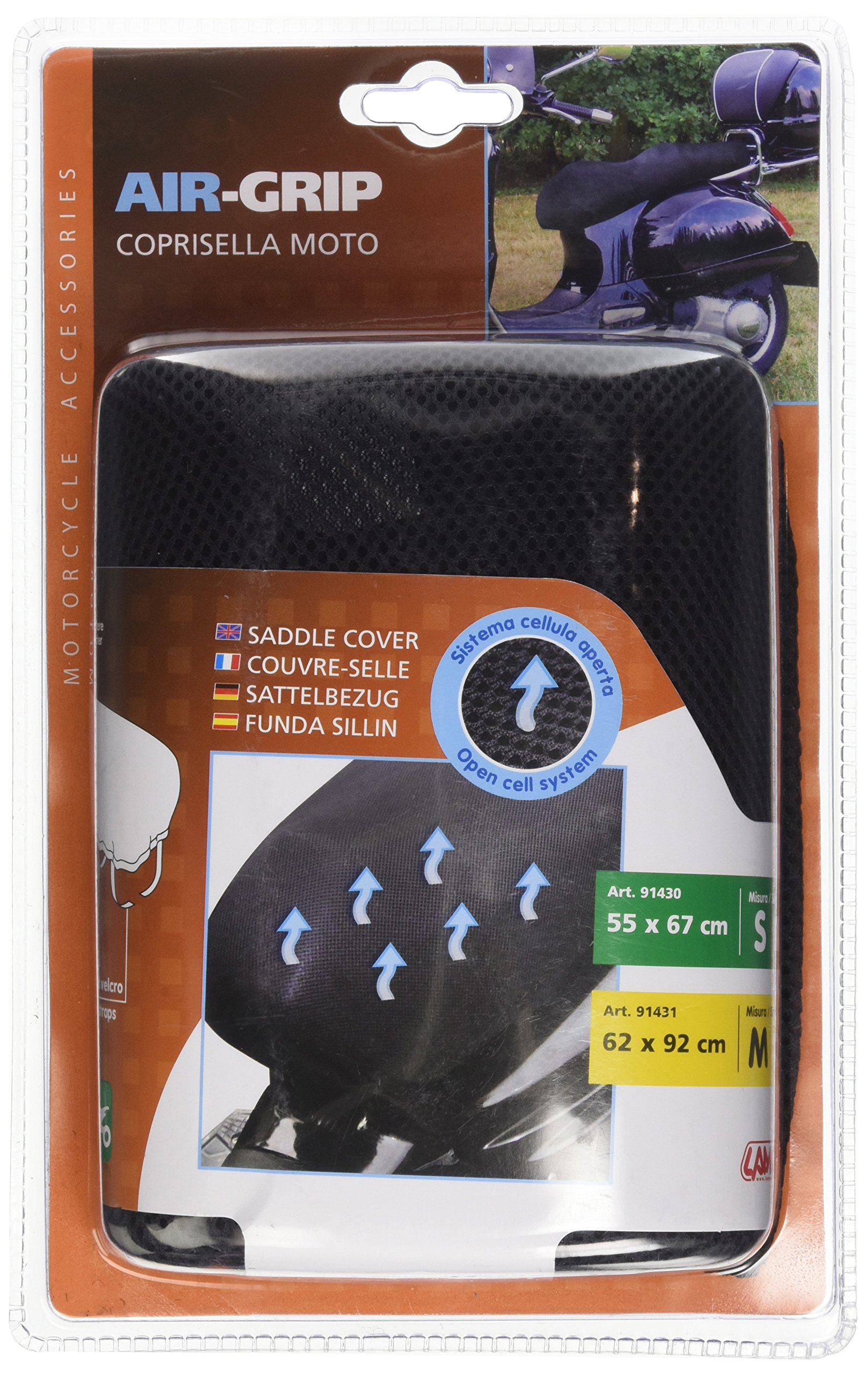 Lampa 91431 Air-Grip - Couvre-Selle pour Scooter, M