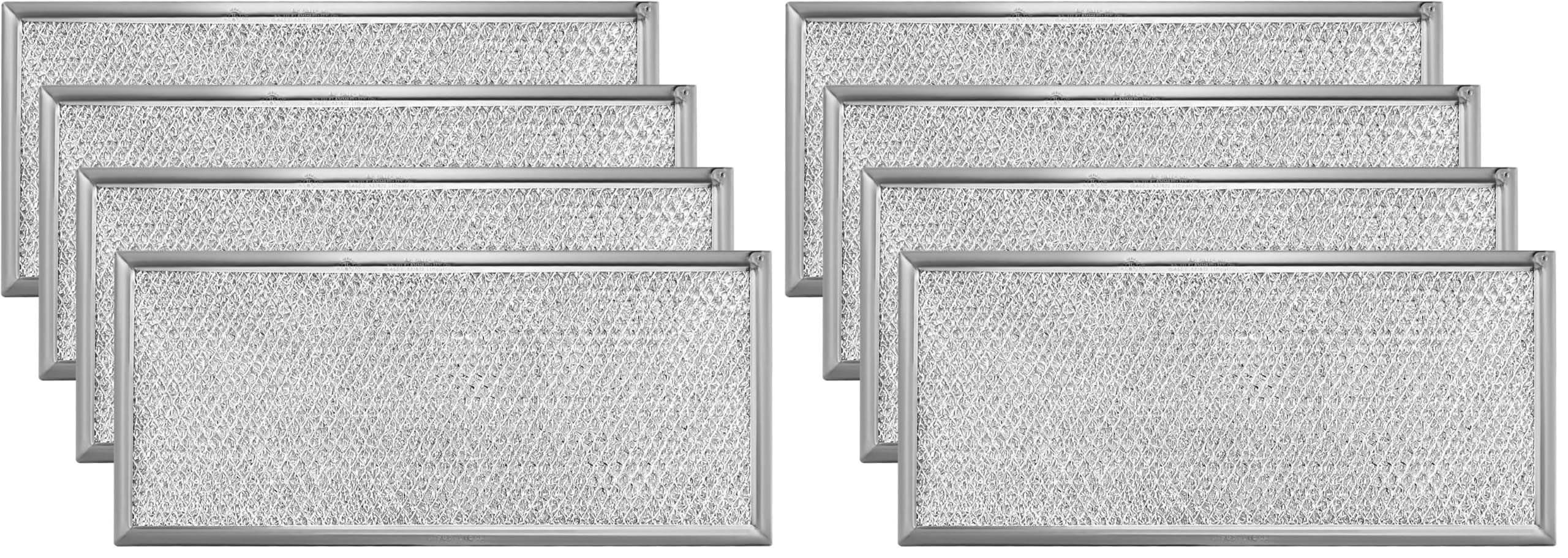 Fits for Whirlpool W10208631A Microwave Grease Filter (8 Pack)