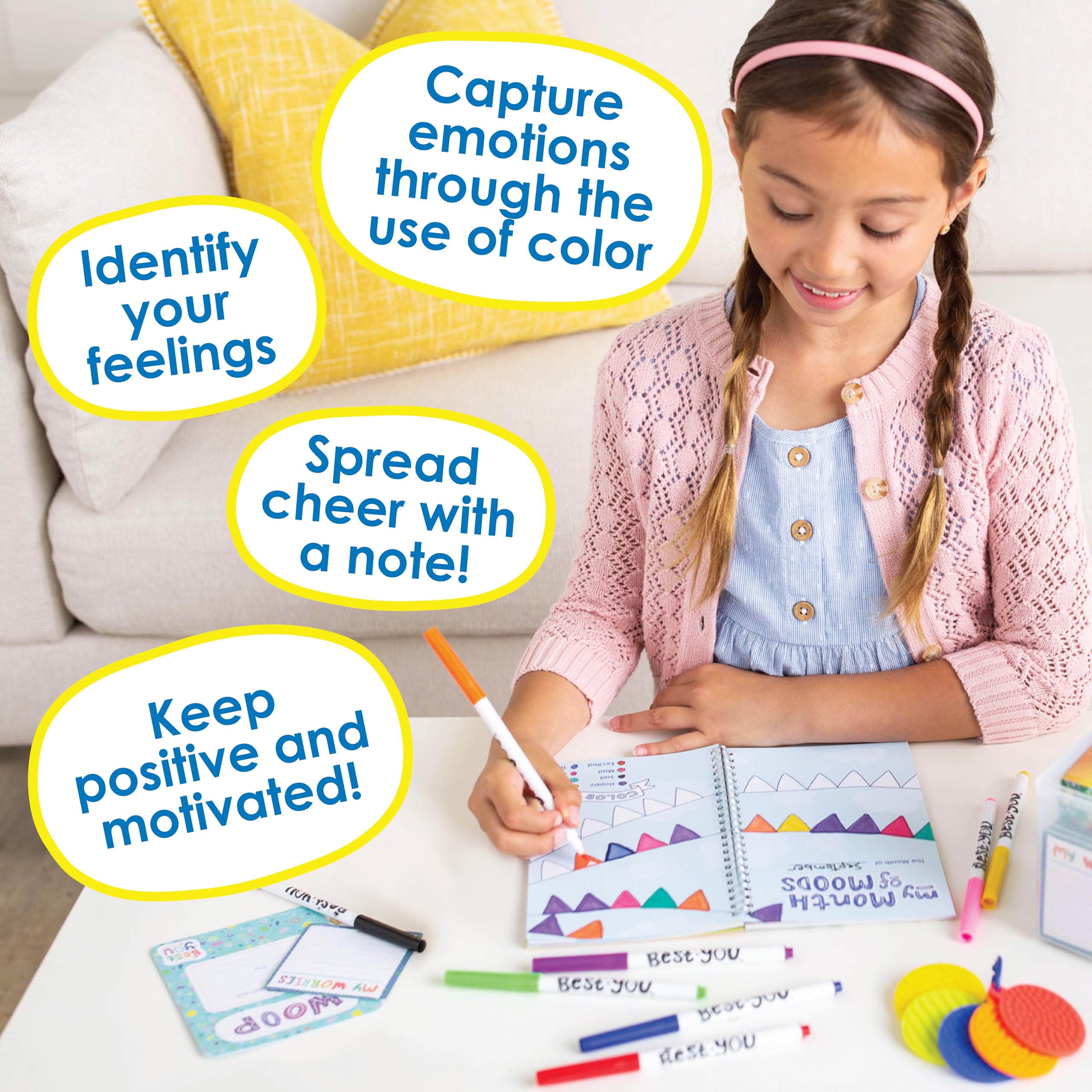 MindWare Best You Toolbox: Yoga- und Achtsamkeitspraktiken für Kinder – inklusive Malaktivitäten, Yoga-Übungen, Puzzles, CBT-Werkzeuge für emotionale Regulierung und mehr
