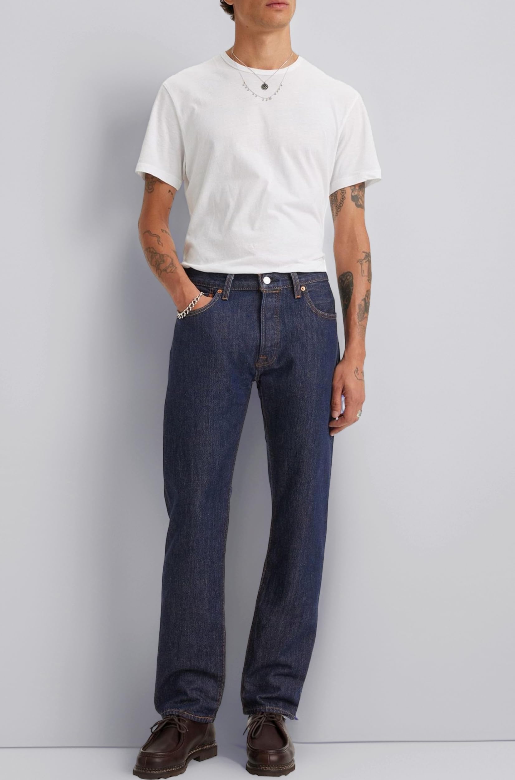 Levi's Men's Regular Fit Jeans (00501-0115_Blue_33W x 32L)