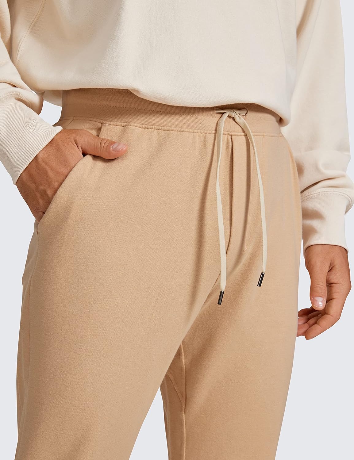 CRZ YOGA Men's Joggers Sweatpants - 29'' Cotton Casual Lounge Workout Athletic Basic Joggers Pants with Pockets - Image 5