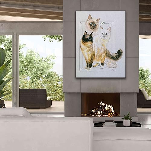 Vista 7 de Epic Graffiti 'Birman' by Barbara Keith, Canvas Wall Art, 40"x54