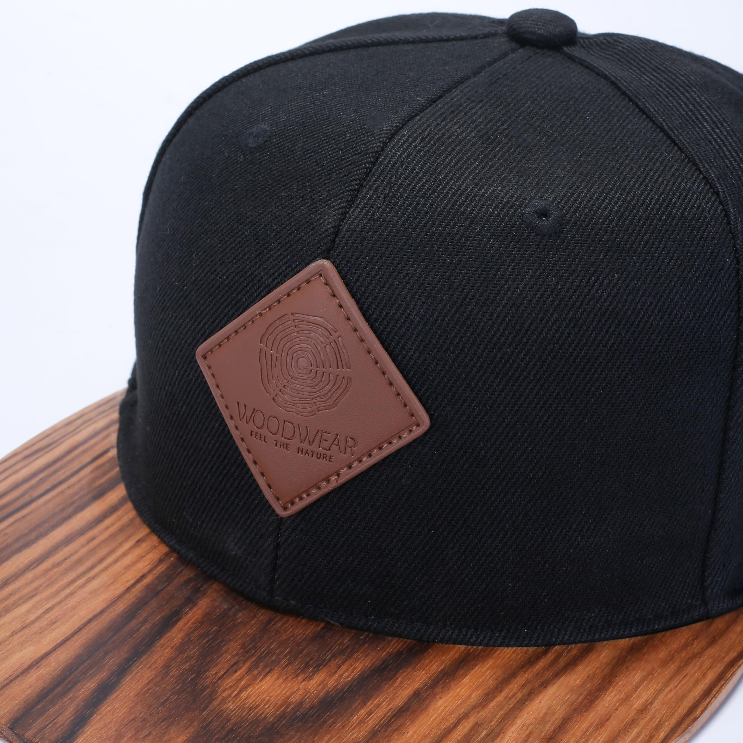 woodwear Timberline „Walnut Nights“ – Snapback Cap mit Holzschirm aus Walnuss, verstellbar, Unisex Basecap, Premium Streetwear für Damen & Herren