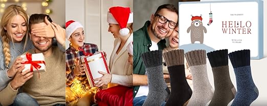 Calze Uomo Antiscivolo Termiche Invernali: Morbide E Calde Con Fodera In Pile, Regalo Di Natale - 2