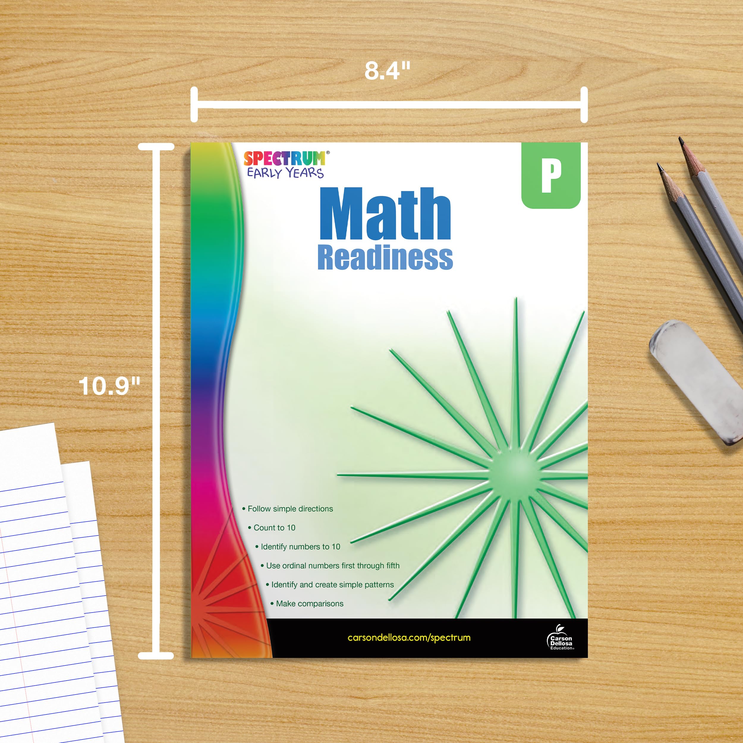 Spectrum Early Years Math Readiness Preschool Workbook, Pre K Activity Book Age 4-5, Patterns, Number Recognition, Counting and More Early Learning Mathematics, PreK Classroom or Homeschool Curriculum - Image 7