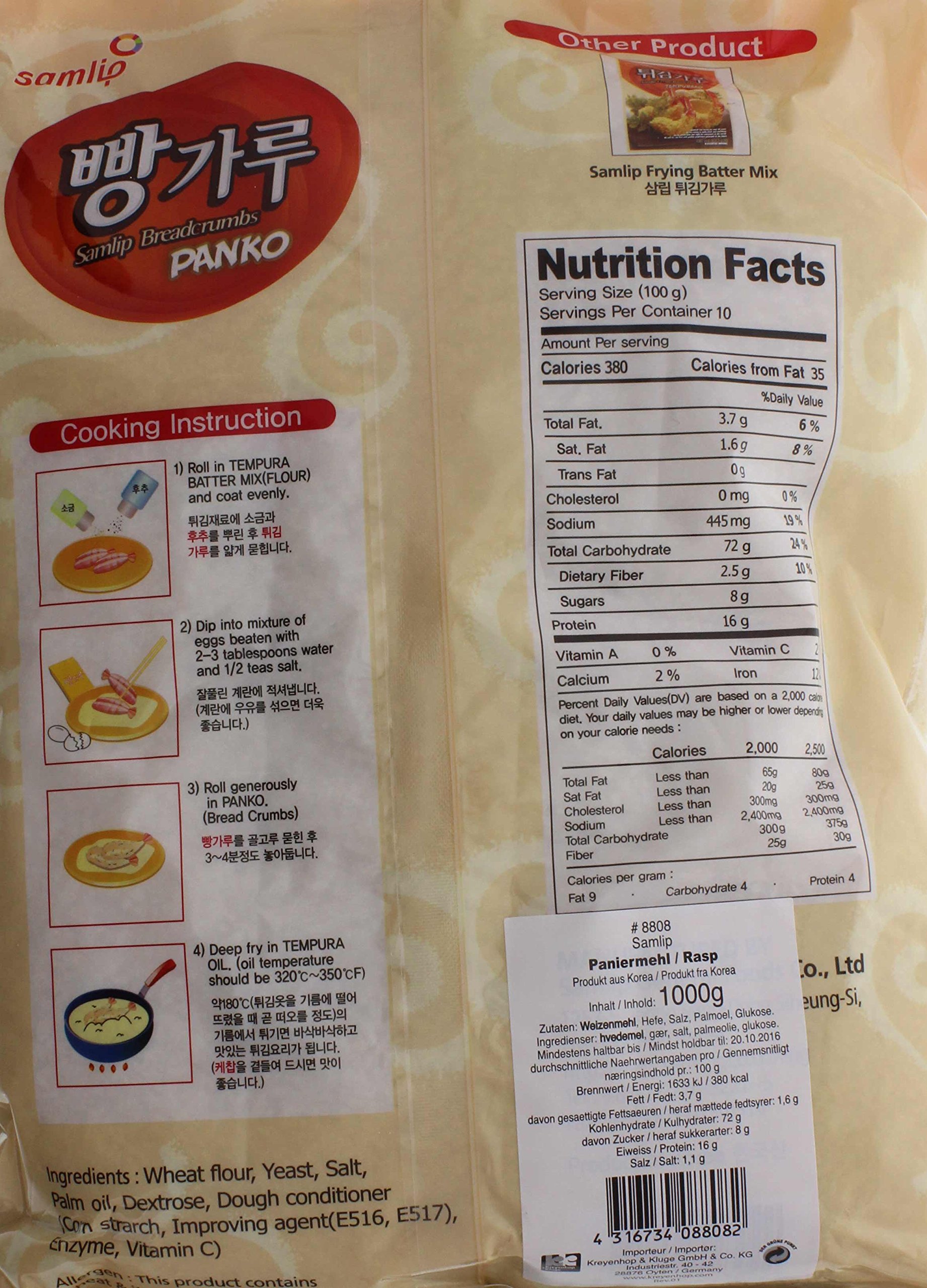 Samlip Pan rallado Panko 1 kg