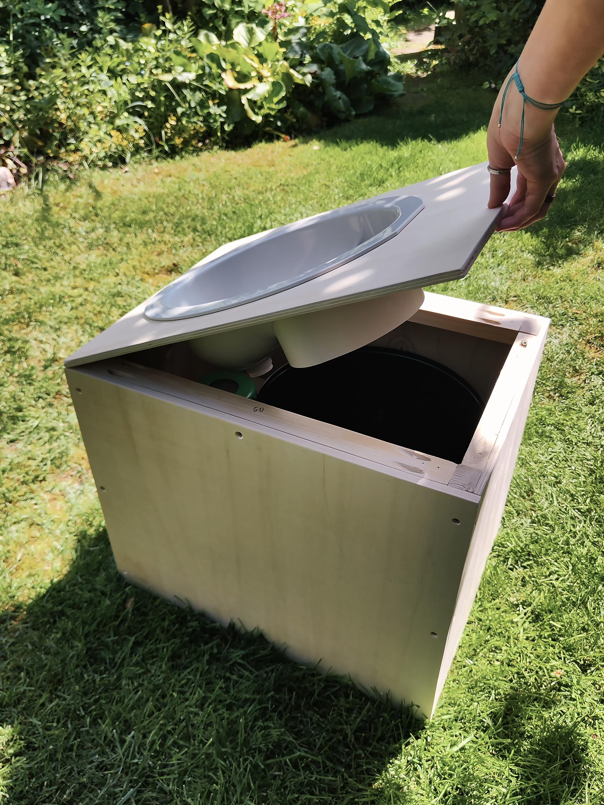 Trenneinsatz für Trockentrenntoilette inkl. Geruchsverschluss | Urin-Separator für DIY-Trenntoilette & Komposttoilette | Für Camper, Wohnmobil, Tinyhouse, Boot | Einfacher Einbau
