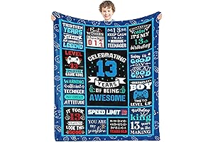 13 Year Old Boy Gifts: Warm Flannel Throw Blanket