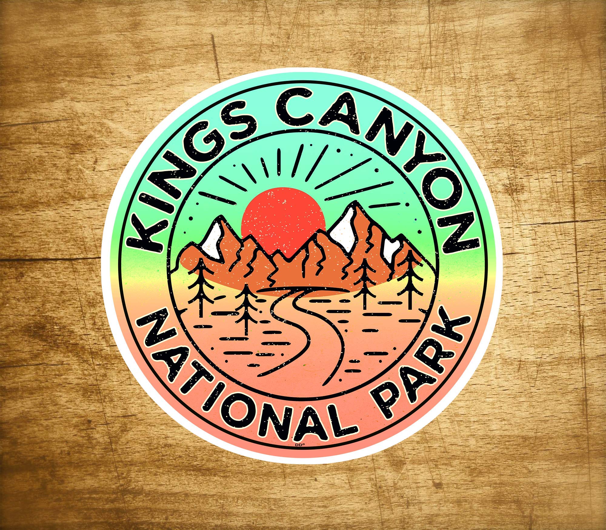 Pegatina Kings Canyon National Park de California ideal para decorar tu furgoneta camper