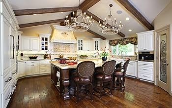 TOCHIC Crystal Chandelier, 8 Lights Farmhouse French Empire