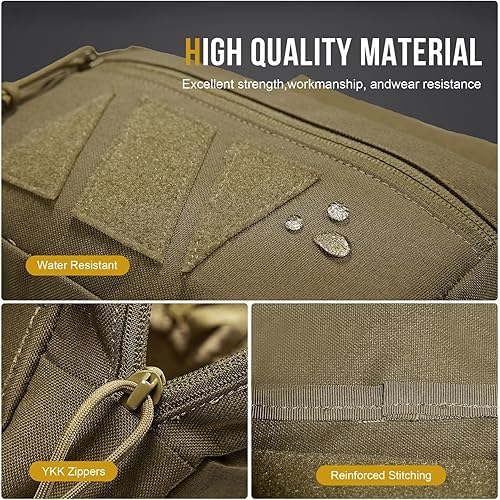 Miniatura 5 de OneTigris Dangler Plus1S - Bolsa táctica para herramientas de administración con panel de gancho y bucle para chaleco, aparejo, equipo de transporte