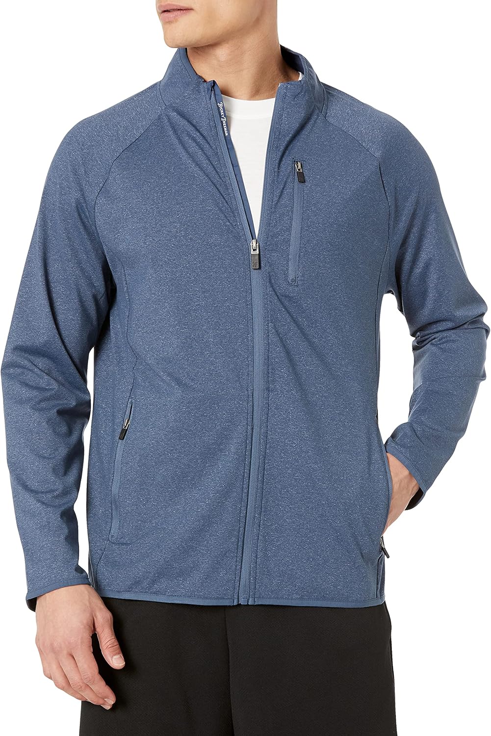 Hickey Freeman Men's Tech Melange Full Zip