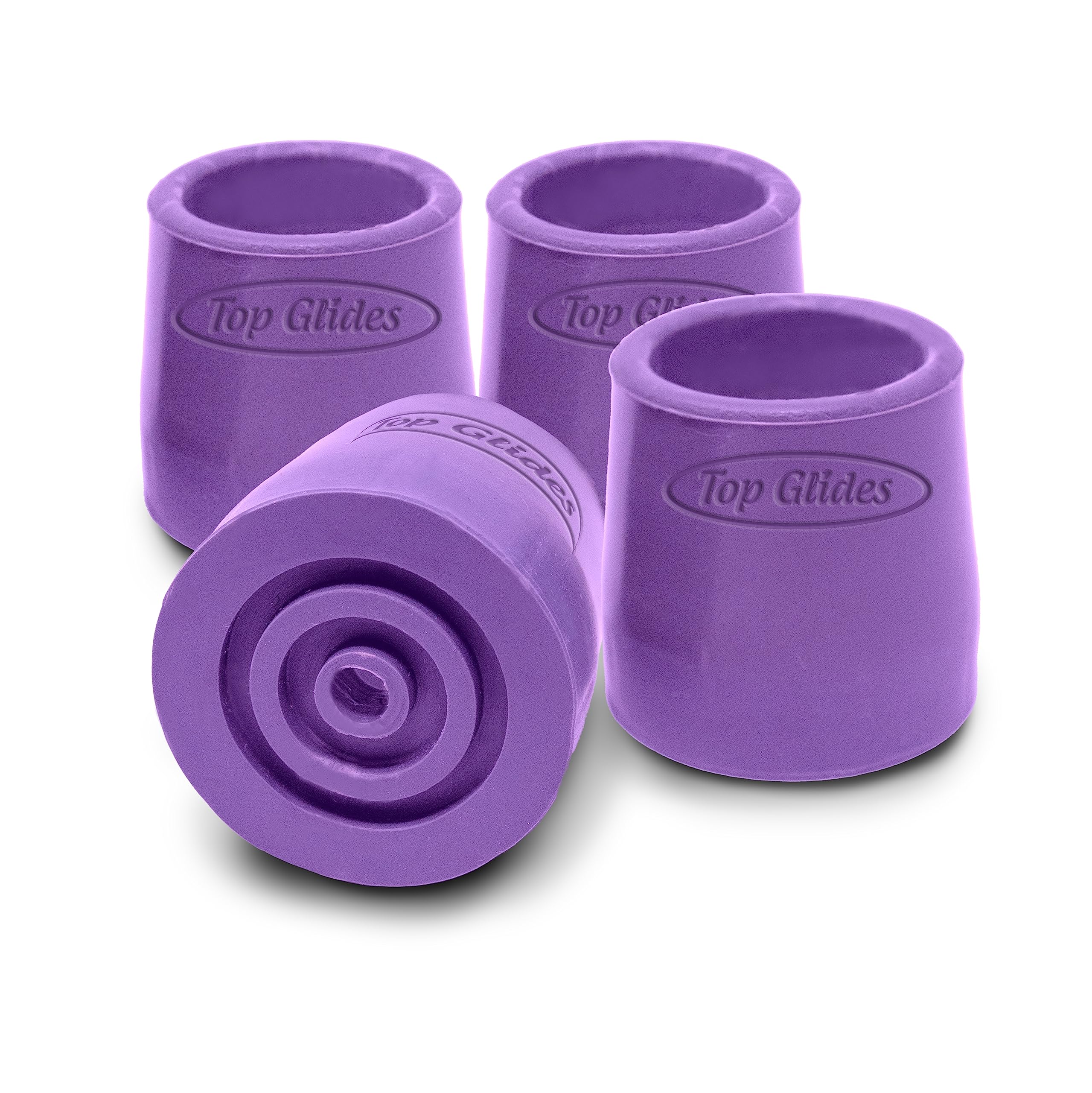 Top Glides Steel-Reinforced Walker, Commode, and Bath Bench Replacement Rubber Tips, Blue, 1 1/8" (Pack of 4) — Amazon image 8
