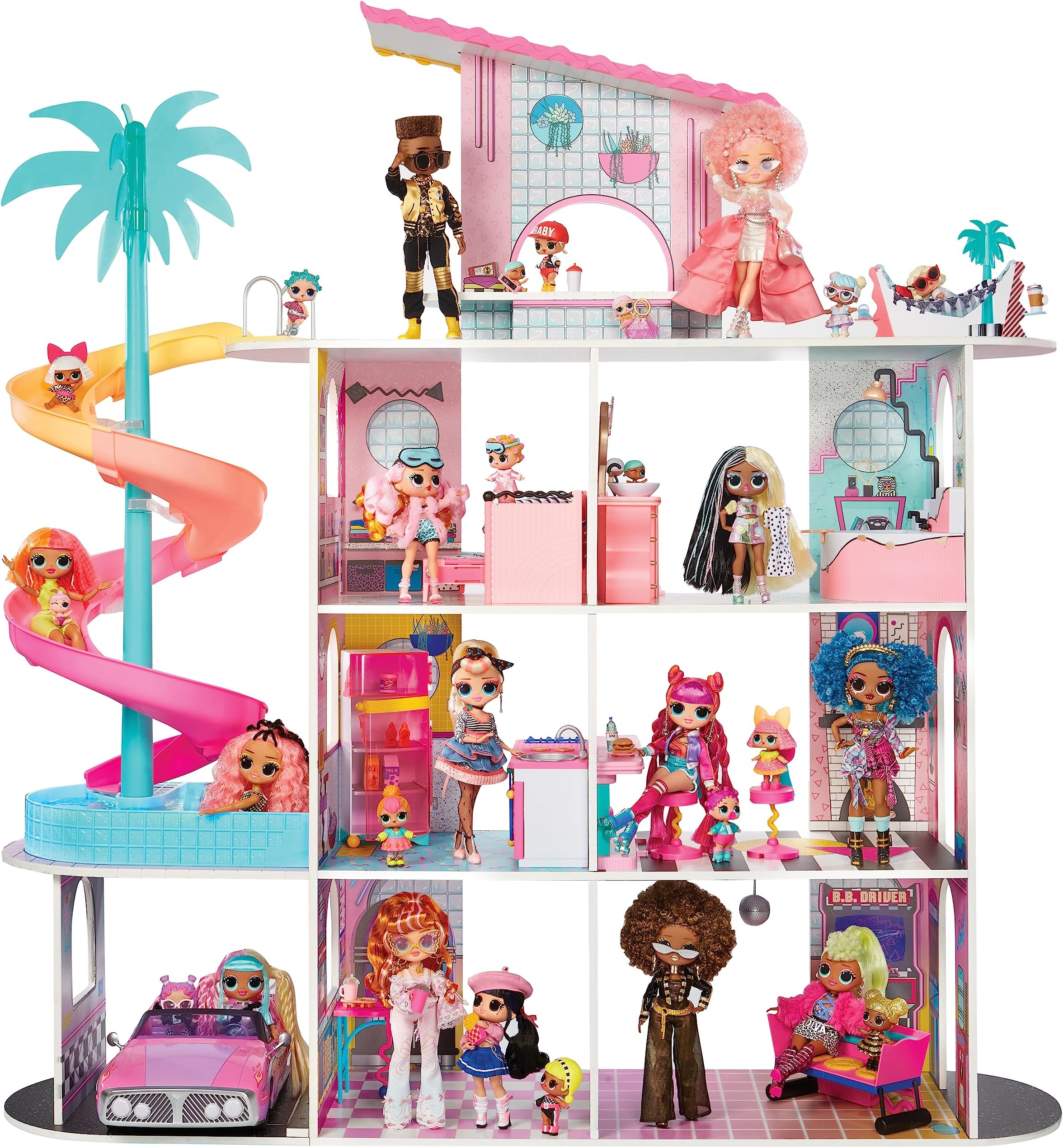 L.O.L. Surprise! OMG Fashion House Playset with 85+ Surprises and Made from Real Wood, Toys for Girls