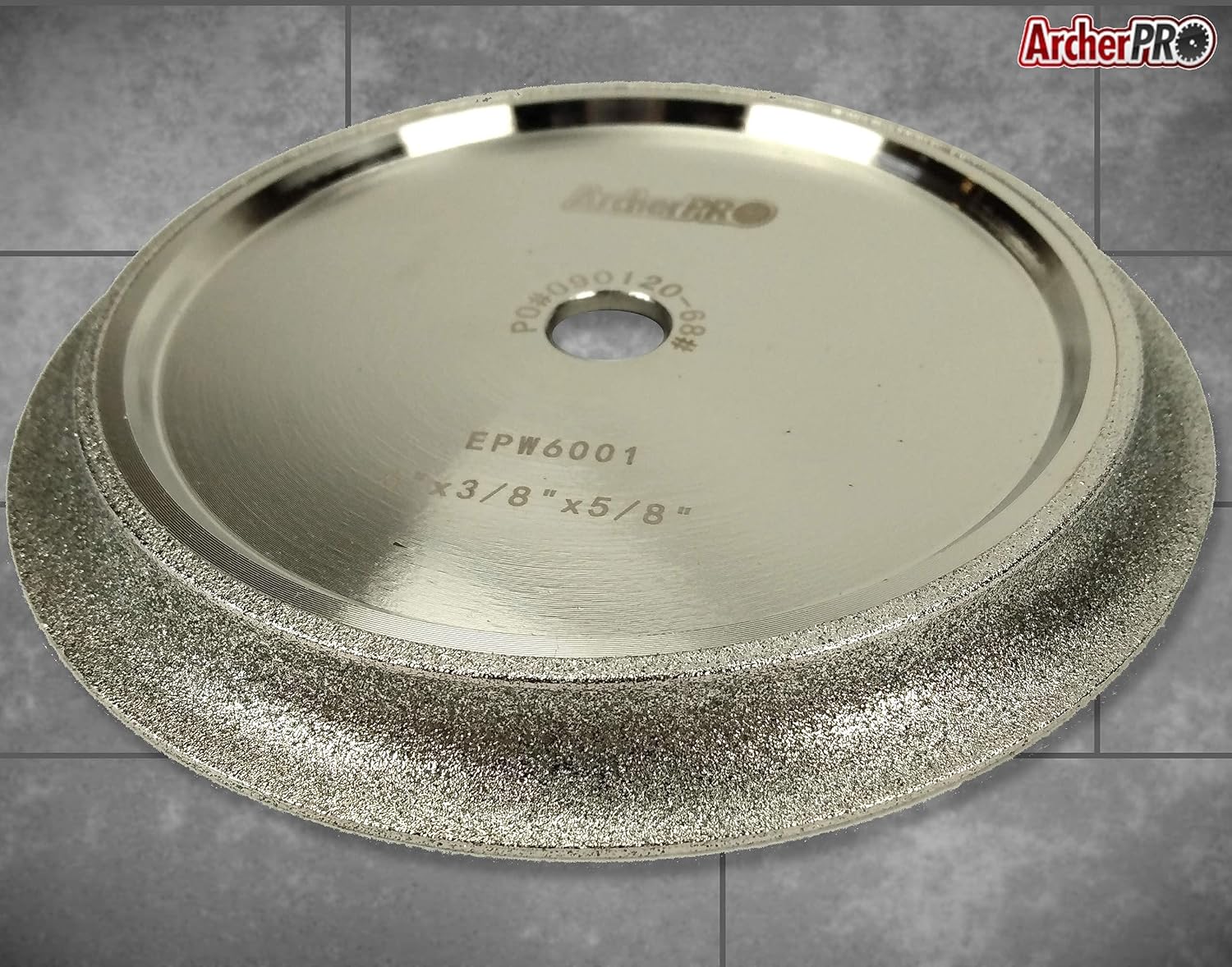 Archer PRO 6” x 1/2” in. Bullnose Tile Blades, Diamond Profile Wheels for Tile Cutting, Grinding, profiling. for Wet Tile Saw only.