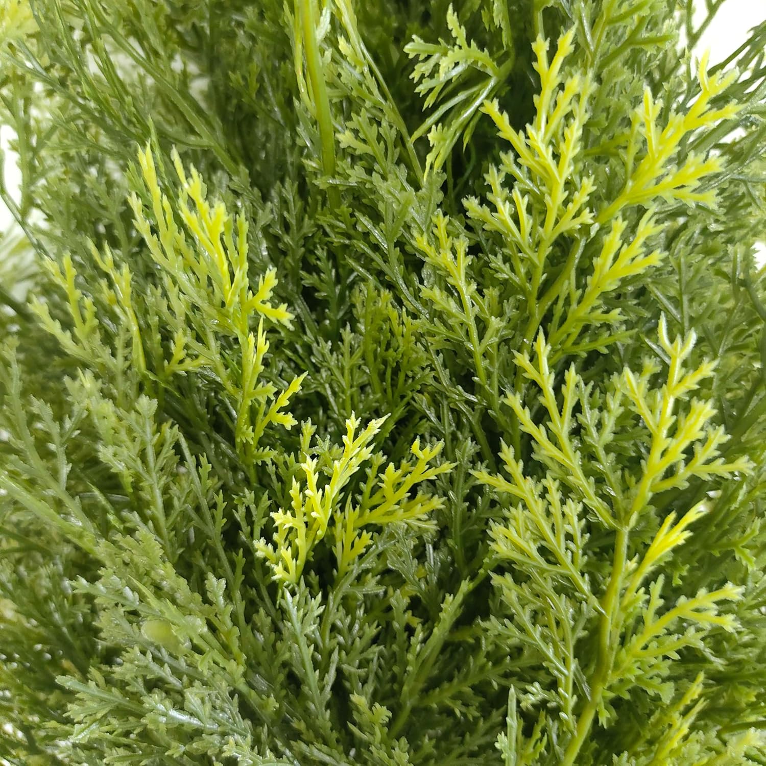 2 Faux Cypress Topiary Tree with Ground Spike, Set of 2 Outdoor Faux Bush Plants UV Resistant,22'' Artificial Fake Topiary Evergreen Tree for Porch Decorations