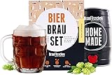 Braufässchen Barril de Cerveza para Hacer uno Mismo, Cerveza Oscura en Barril de 5 litros, Hombres, Caja de Regalo